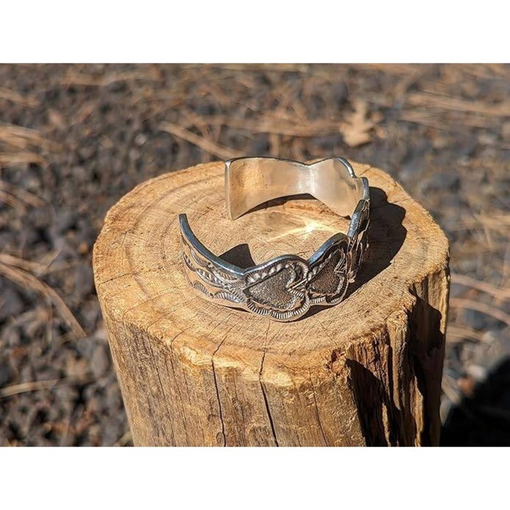 Navajo Bracelet Horse Cuff Sterling Silver Native Am Jewelry sz 7in** - Picture 8 of 8